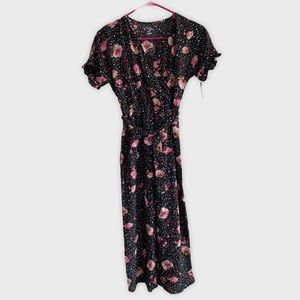 Spring V-Neck Jumpsuit with Belt for Girl - Tween - NWT - Size Medium 7/8
